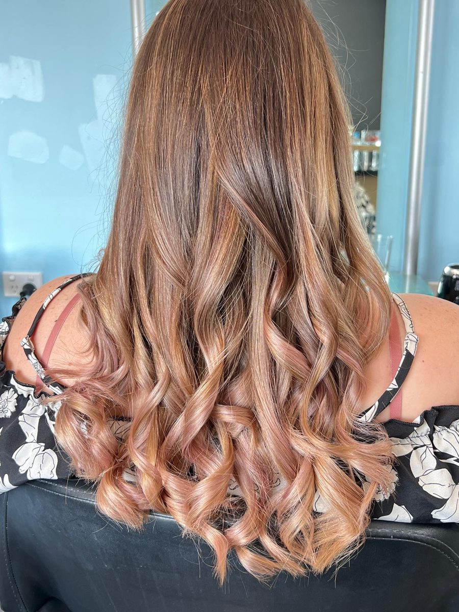 Warm, lived-in colour created at Lahana Hair and Beauty